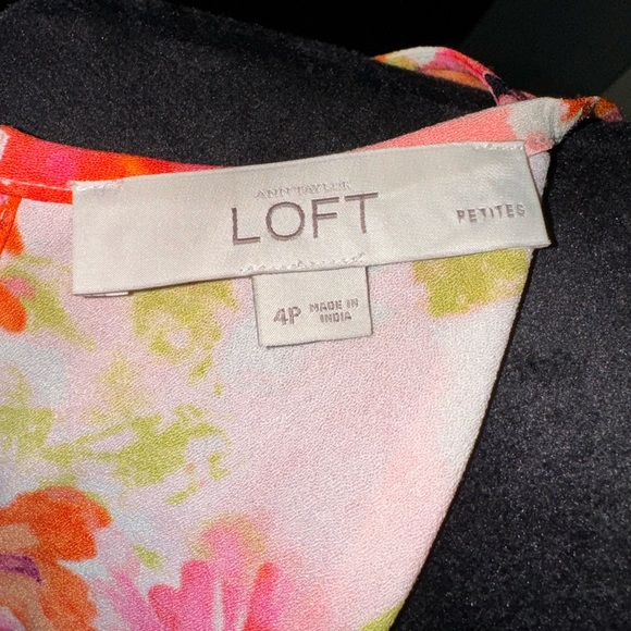 LOFT Floral A-Line Sundress, Size 4P - Picture 5 of 6